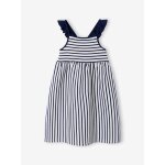 Robe fille sans manches marine