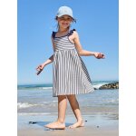 Robe fille sans manches marine