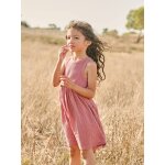 Robe fille sans manches vieux rose