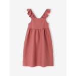 Robe fille sans manches vieux rose
