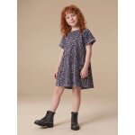 Robe fille en velours et sequins argent�