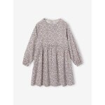Robe  fleurs fille cru