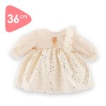 Robe for�t enchant�e pour poupon 36 cm multicolore