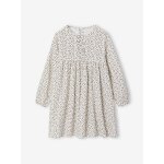 Robe en gaze de coton avec noeuds fantaisie fille �cru