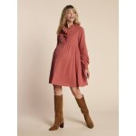 Robe grossesse et allaitement en gaze de coton envie de fraise terracotta