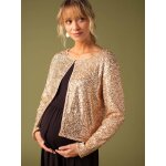Robe grossesse volutive 2 en 1 avec son top en sequins devant / dos noir