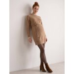 Robe de grossesse manches longues taupe