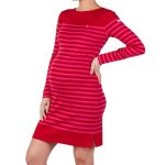 Robe de grossesse marini�re quimper rouge / fuchsia
