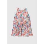 Robe imprim�e feuilles multicolore