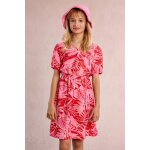 Robe imprim�e, taille �lastiqu�e red belize