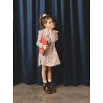 Robe imprime  volants fille cru