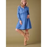 Robe en jean de grossesse denim brut