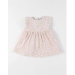 Robe jersey pointelle rose