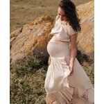 Robe jupe de maternit� 2 en 1 laila beige