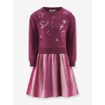 Robe avec jupe pliss�e fille happy girls bordeaux