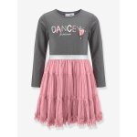 Robe avec jupe en tulle dance fille happy girls vieux rose