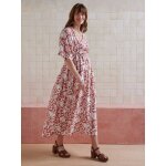 Robe longue cache - coeur grossesse et allaitement tomette Robe longue cache - coeur grossesse et allaitement tomette
