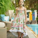 Robe longue avec dentelle 2 - en - 1 ibiza vert orange