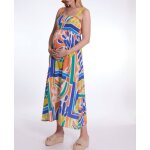 Robe longue de grossesse et d'allaitement na�ade multico