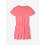 Robe détail en macramé fille rose Robe détail en macramé fille rose