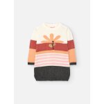 Robe en maille fleur orange Robe en maille fleur orange