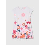 Robe en maille imprim�e blanc