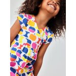 Robe en maille imprim�e multicolore