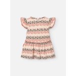 Robe  manches courtes avec imprim ethnique multicolore