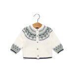 Robe manches longues b�b� fille blanc