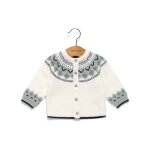 Robe manches longues b�b� fille blanc