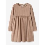 Robe � manches longues fille lil' atelier mini c�tel�e cannelle
