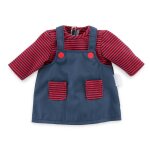 Robe marinire pour poupon 36 cm multicolore