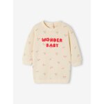 Robe en molleton bébé vanille Robe en molleton bébé vanille