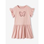 Robe motif fantaisie en relief fille mauve