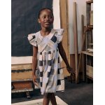 Robe avec motif et volants brothers & sisters beige clair