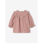 Robe naissance en flanelle motif vichy cru