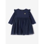 Robe noël bébé fille jupon tulle pailleté marine Robe noël bébé fille jupon tulle pailleté marine