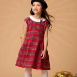 Robe de nol carreaux tartan edimbourgh rouge vert