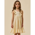 Robe p�querettes imprim� paquerette jaune