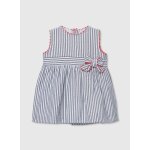 Robe en popeline ray�e multicolore