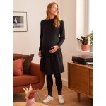 Robe - pull bi - matire grossesse et allaitement noir
