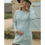 Robe pull de grossesse et d'allaitement honey sauge