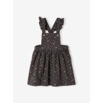 Robe - salopette en coton gratté bébé anthracite Robe - salopette en coton gratté bébé anthracite
