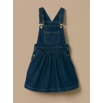 Robe salopette en denim fille denim brut