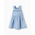 Robe - salopette en jean avec volants bleu clair Robe - salopette en jean avec volants bleu clair