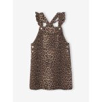 Robe - salopette motif léopard fille beige Robe - salopette motif léopard fille beige