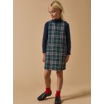 Robe sans manches - collection junior carreaux bleu / vert