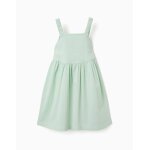 Robe sans manches en coton avec bretelles �lastiques vert clair