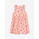 Robe sans manches imprim�e � nouettes fille rose poudr�