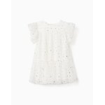Robe sans manches en tulle � volants et �toiles blanc